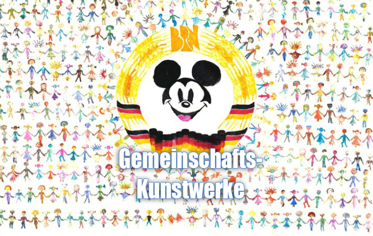 gemmeinschaftskunstwerk viele menschen künstler eikn kunstwer