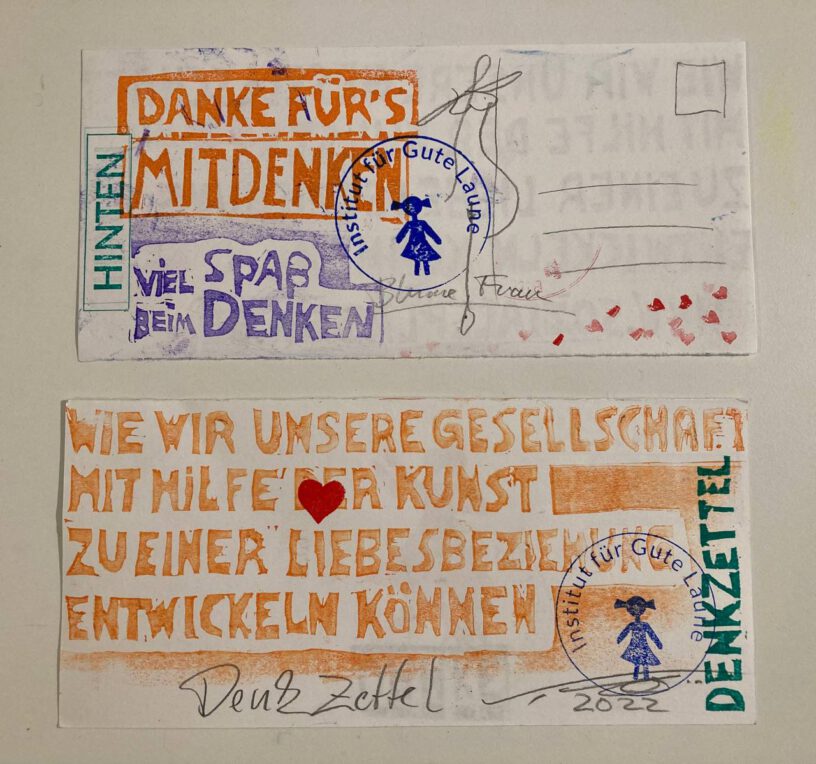 wie wir unsere Gesellschaft mit Hilfe der Kunst zu einer Liebesbeziehung entwickeln können